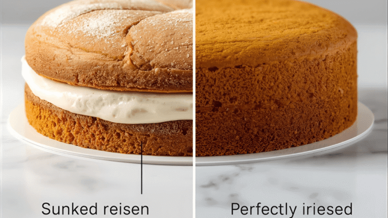 High altitude baking adjustments on cake rise and texture